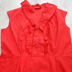 LaVia18 V Neck Dress Ruffles